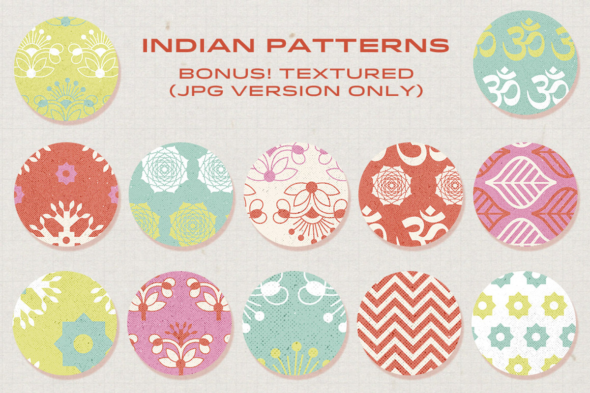 Indian Patterns, a Pattern Graphic by LuOtero (Photo 4 of 6)