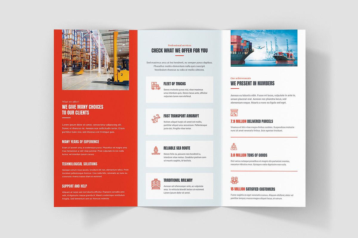 Transport Logistic Brochure Trifold, a Brochure Template by artbart (Photo 4 of 9)