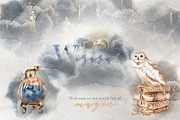 Watercolor Fantasy Clipart Bundle, a Person Illustration by ArtCreationsDesign (Thumbnail 2 of 22)