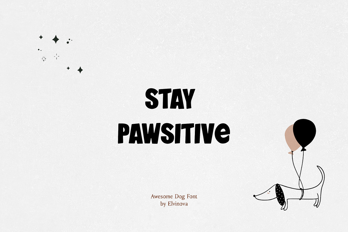 Awesome Dog | Playful Font, a Handwritten Font by elvinova (Photo 4 of 7)