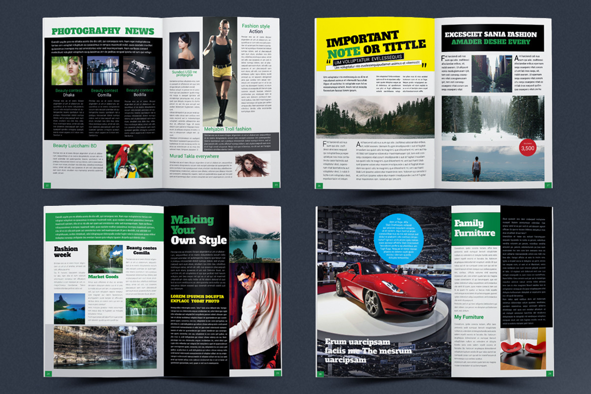 Magazine Template, a Magazine Template by artico (Photo 5 of 7)