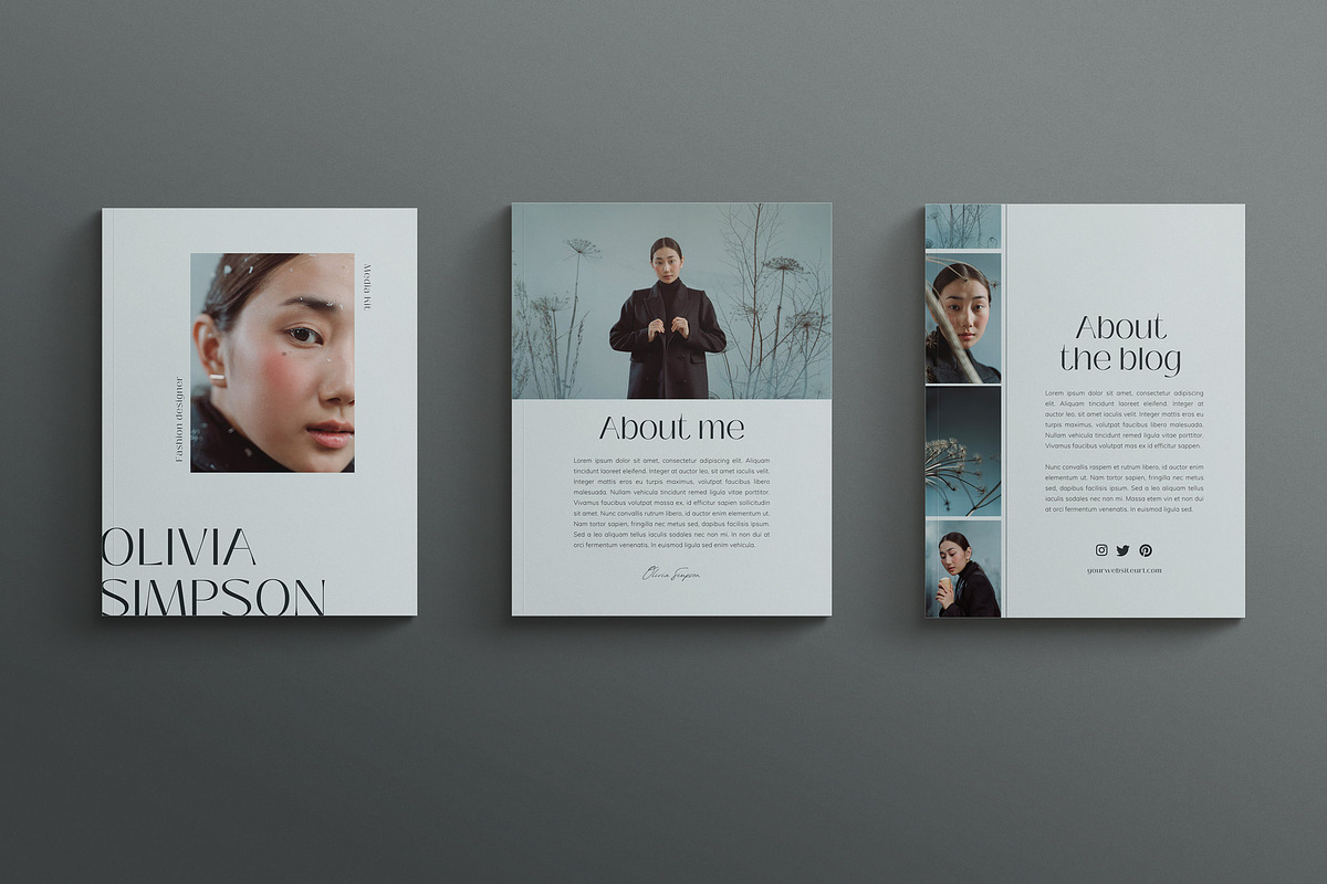 SERENITY | Media Kit Canva Template, a Magazine Template by Sierra Creative Studio (Photo 5 of 10)