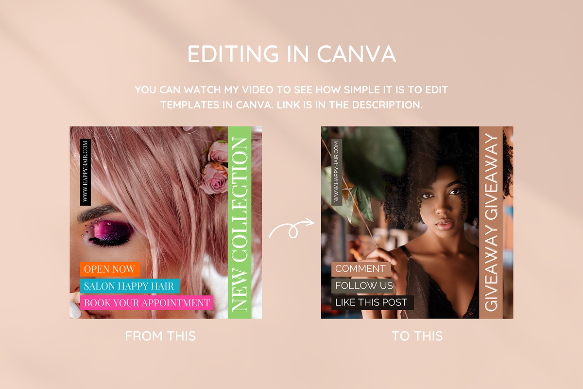 Peach Link in Bio, a Landing Page Template by SunshineStudioBoutique (Photo 6 of 9)