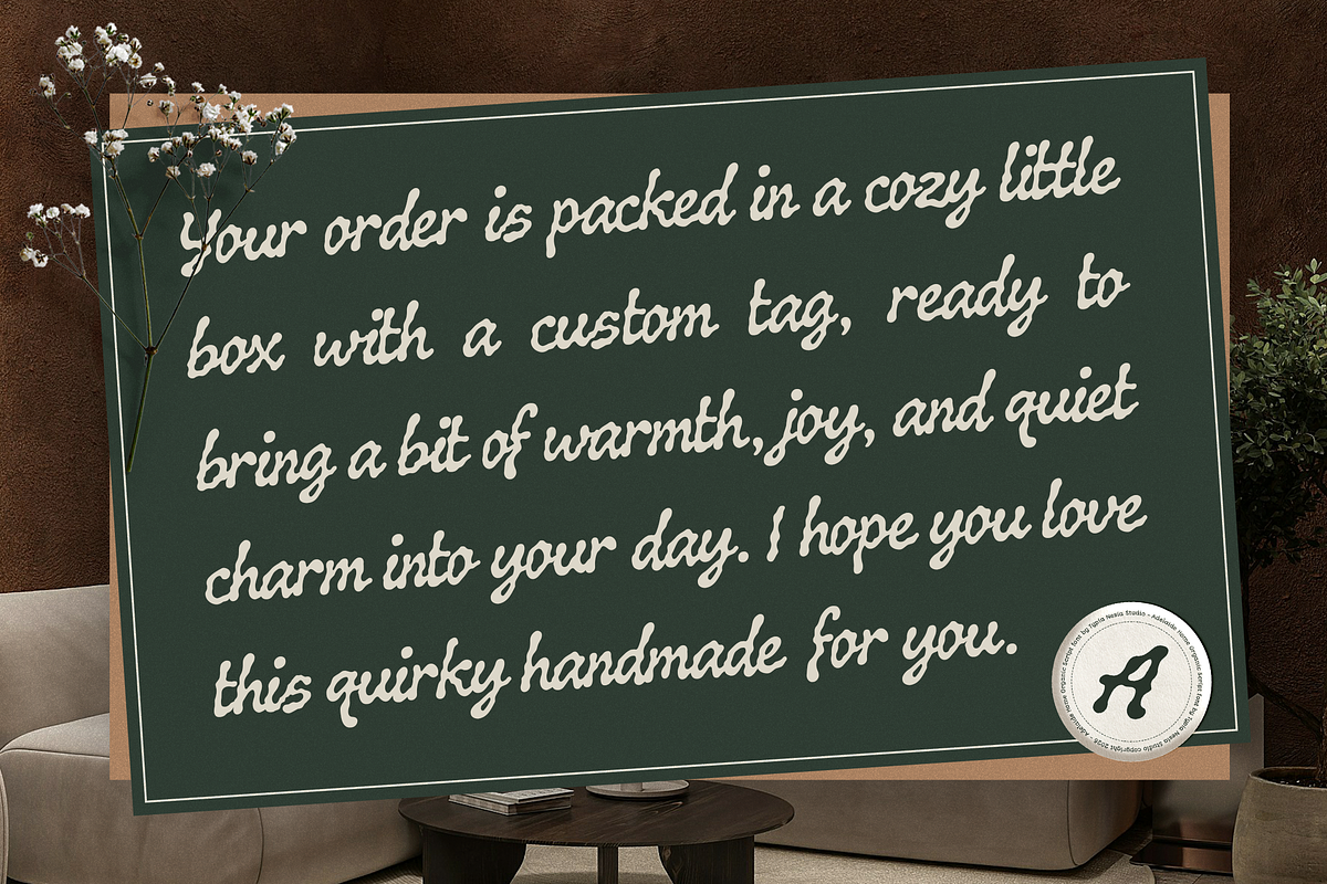 Adelaide Home - Retro Organic Script, a Script Font by Typia Nesia (Photo 10 of 10)