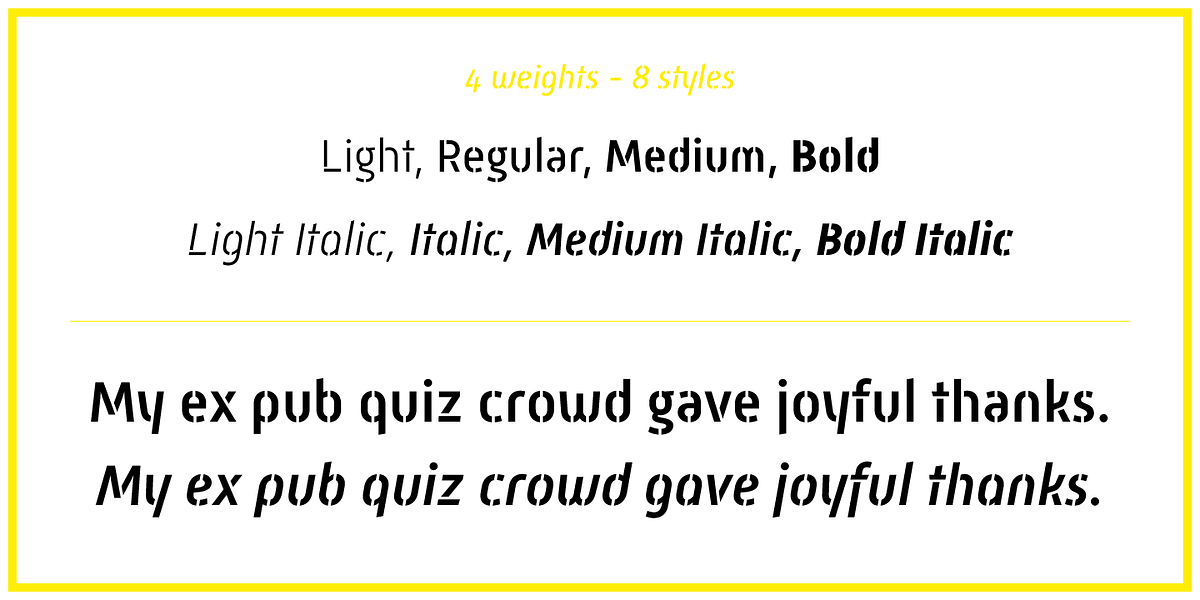 Mic 32 New Stencil, a Sans Serif Font by Moretype (Photo 4 of 5)