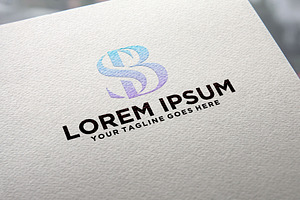 Luxury letter S B logo concept