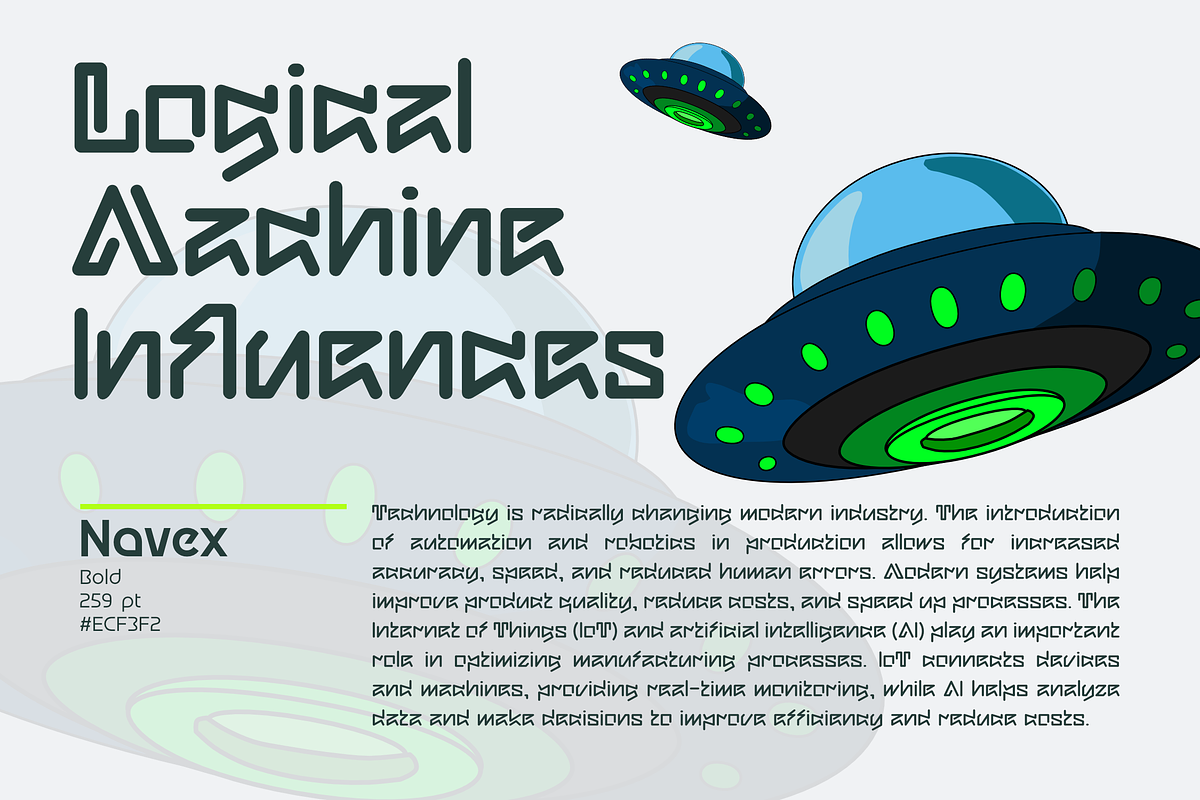 Navex — Futuristic Monoline Typeface, a Sans Serif Font by Sign Studio (Photo 7 of 13)