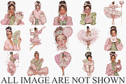 Rose Gold Reverie Valentine Girl, an Illustration by Canvas Craft (Thumbnail 3 of 6)