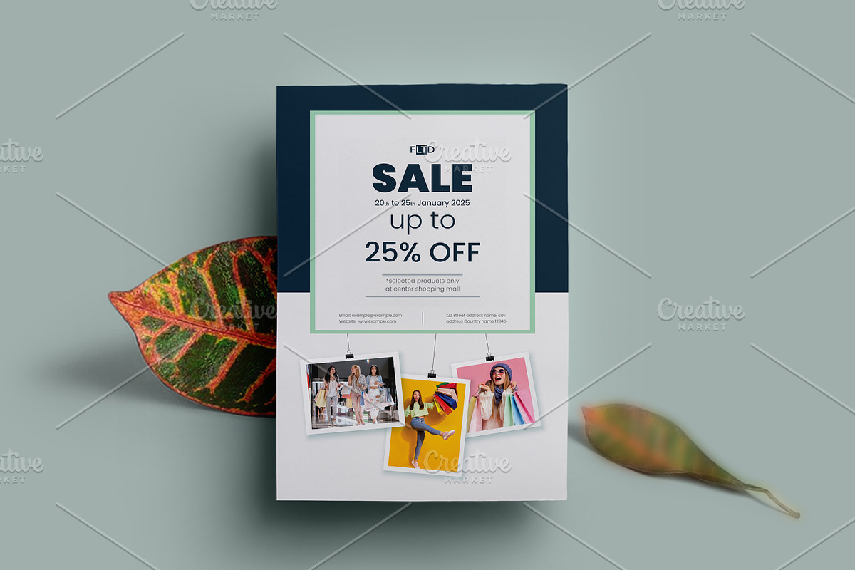 Sale Flyer Template, a Flyer Template by Cristal Pioneer (Photo 2 of 5)
