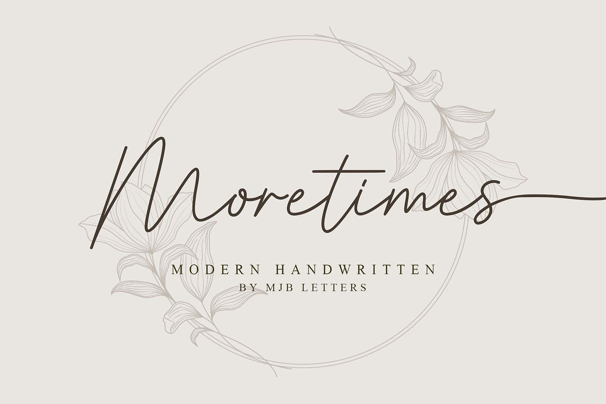 Moretimes Script, a Script Font by MJB Letters (Photo 1 of 13)