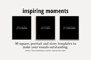 50 MOTIVATIONAL INSTAGRAM TEMPLATE, a Social Media Template by RB Boutique (Thumbnail 3 of 7)