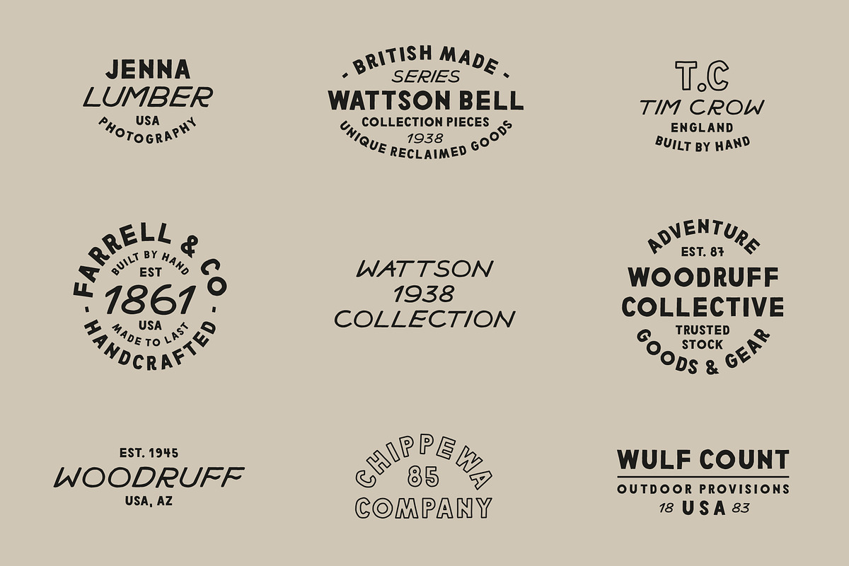 Efficacy Font Pairing + BONUS Logos, a Sans Serif Font by Design Surplus (Photo 4 of 8)