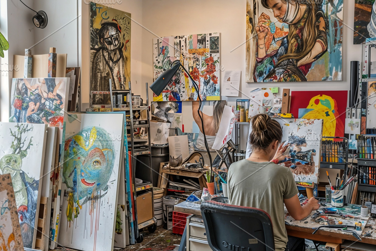 85 Artists in studio, an Arts & Entertainment Photo by Handmadefont (Photo 88 of 88)