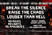 Dravik Thorn Horror Display Font, a Sans Serif Font by mesuka (Thumbnail 3 of 5)