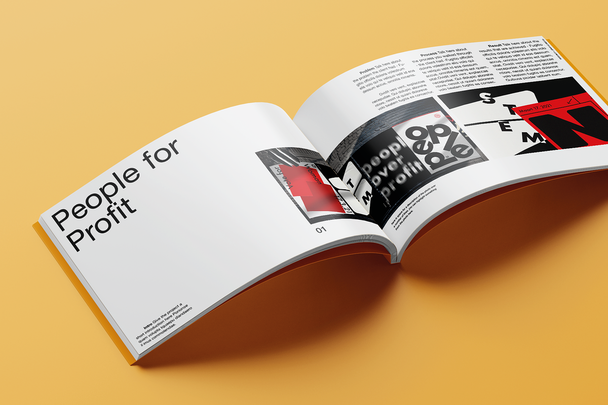 Modern Portfolio Template, a Presentation Template by Typefool's Shop (Photo 9 of 11)