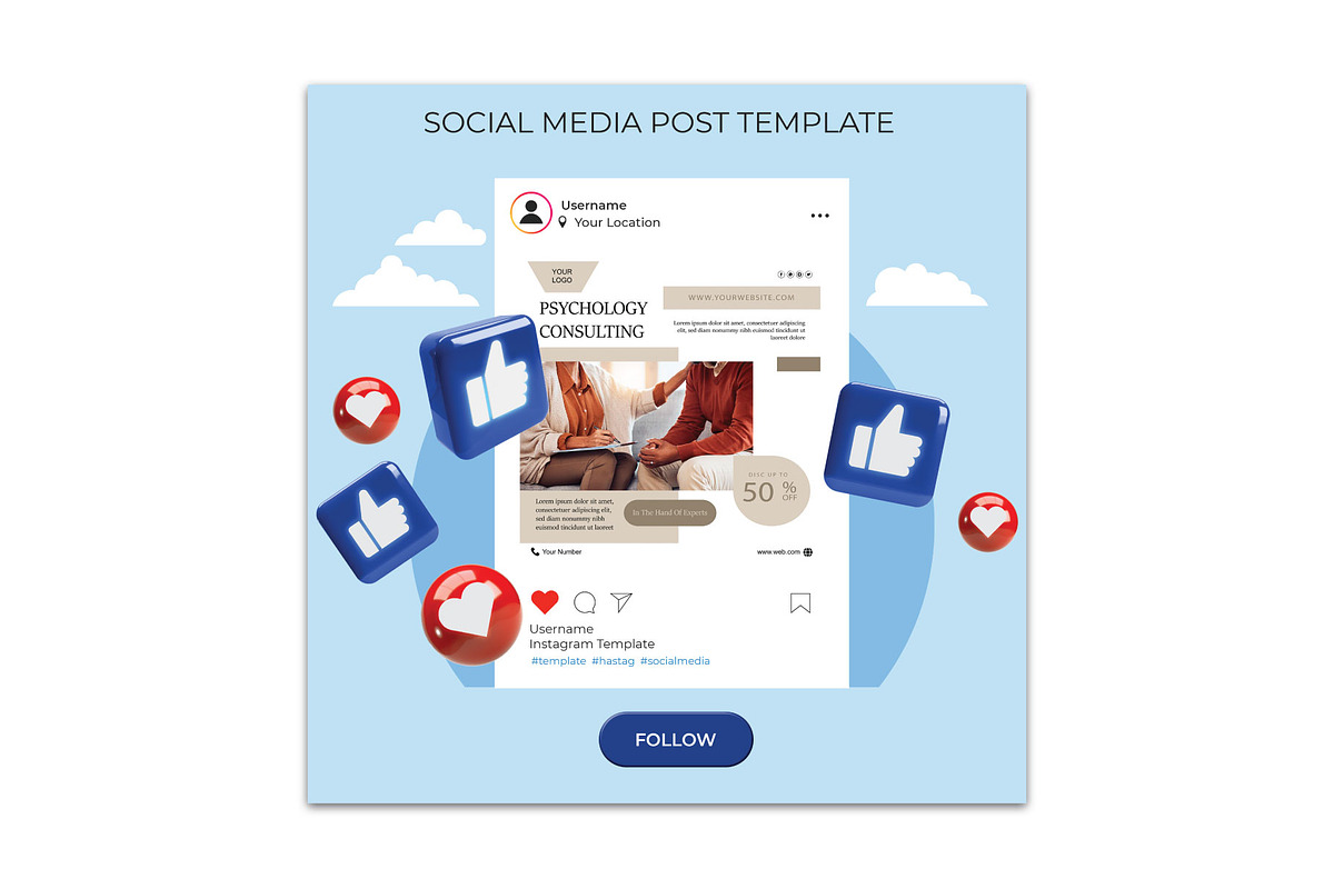 Modern Psychologist Flyer Design, a Flyer Template by YUDesignStore (Photo 4 of 6)
