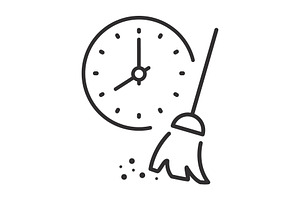 Cleaning Time Icon