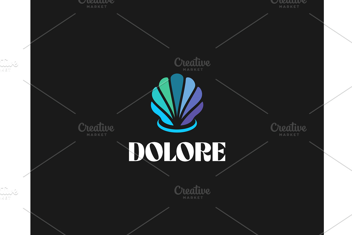 Abstract shell colorful logo, an Animal Illustration by Bureau