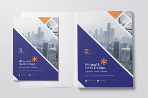 Minimal Presentation Folder Template, a Stationery Template by graphix_shiv