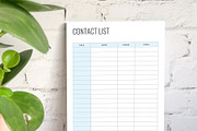 Contact List, a Stationery Template by DesignDevisers (Thumbnail 3 of 10)