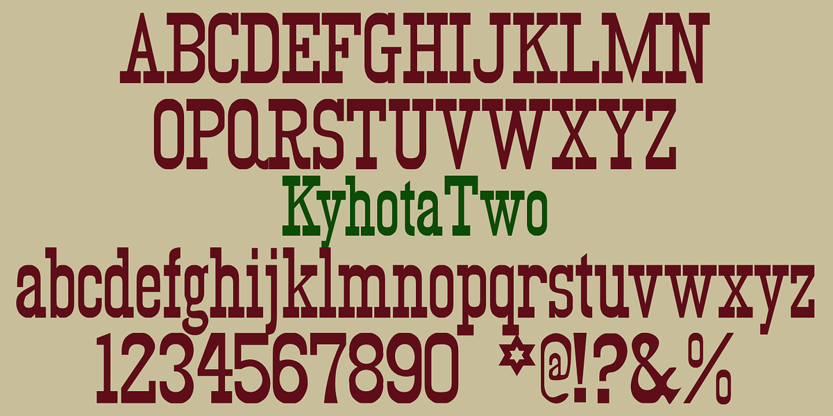 Kyhota, a Slab Serif Font by Ingrimayne Type (Photo 4 of 7)