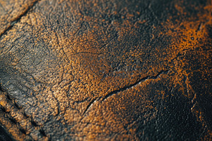 A macro of a worn leather wallet, a Background Photo by Virgo Studio