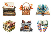 Fall Reading Nook Clipart, an Illustration by CreationArt (Thumbnail 3 of 5)