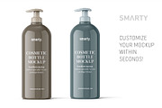 Glossy pump bottle mockup, a Packaging Mockup by Smarty Mockups (Thumbnail 3 of 5)