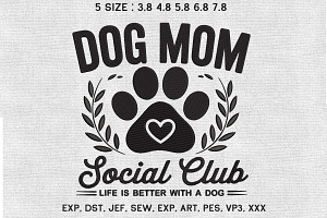 Dog Mom Social Club Machine Design