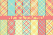 #250 Summer Relax Patterns, a Pattern Graphic by Plaid4You (Thumbnail 1 of 5)
