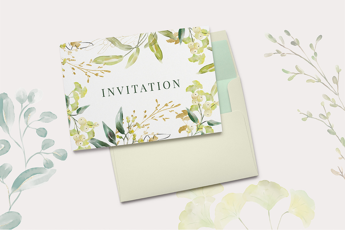 Gorgeous Greenery Illustration set, a Decorative Illustration by Art pages (Photo 3 of 6)