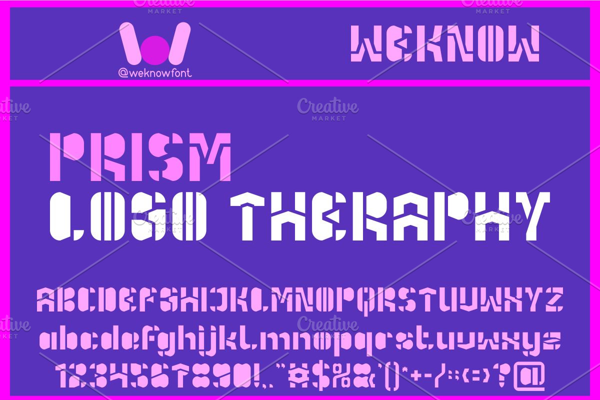 Holographic Mind font, a Font by weknow (Photo 2 of 8)