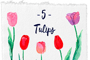 Watercolor pack Flower garden, an Object Graphic by Elishamelisha (Thumbnail 4 of 7)