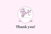 Baby Shower Clipart Bundle, an Illustration by Helospace (Thumbnail 10 of 10)