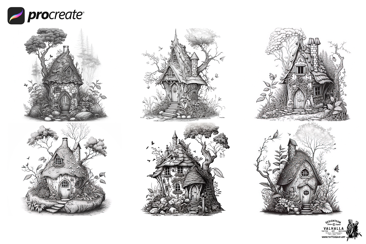 Procreate / whimsical wonderland, a Brush Add-On by Studio.Valhalla (Photo 3 of 6)