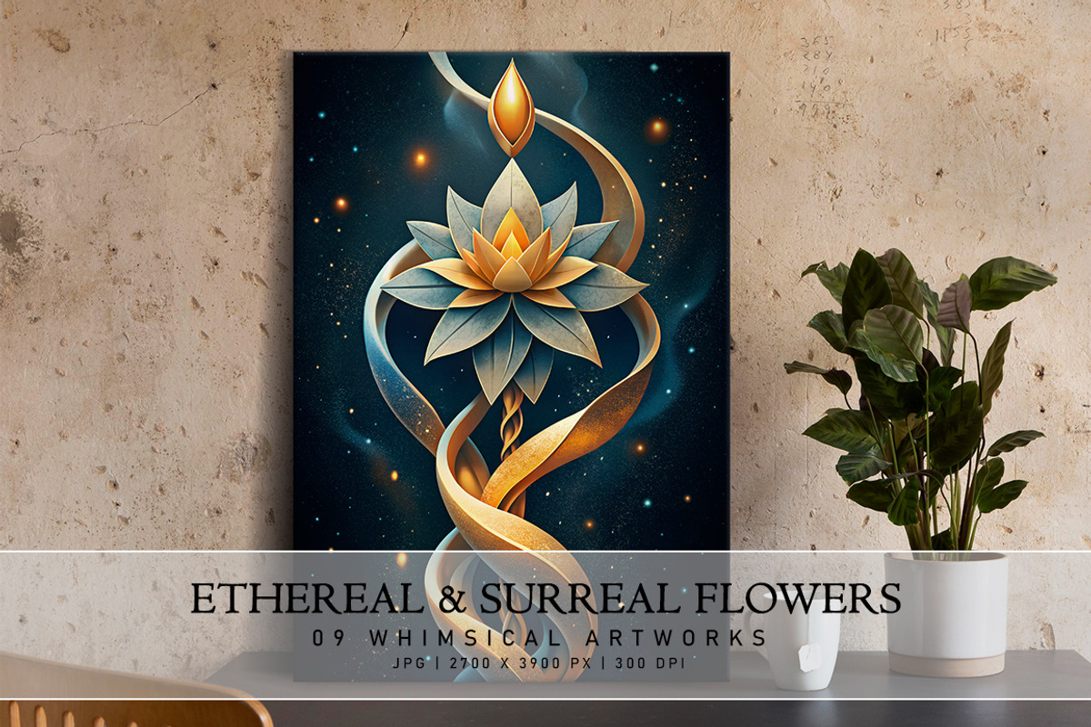 Ethereal and Surreal Flowers, a Decorative Illustration by Digital Art Creations (Photo 5 of 7)