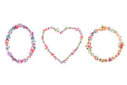 Watercolor flower clip art set 1, an Object Graphic by GraphicRain (Thumbnail 4 of 4)