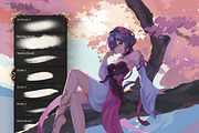 Pastel Dreams Affinity Brushes, a Brush Add-On by brushapes.com (Thumbnail 7 of 10)