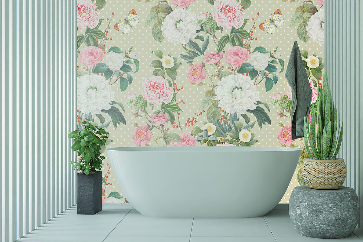 Peony Seamless Pattern, a Pattern Graphic by NastiaDesignsPrints (Photo 5 of 11)