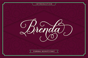 Brenda Script, a Script Font by Seniors