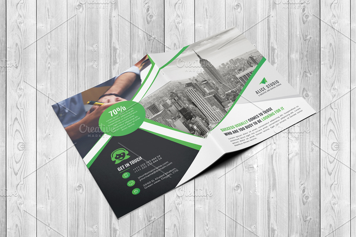 Corporate Bi-Fold Brochure Template, a Brochure Template by Alice_s (Photo 3 of 8)