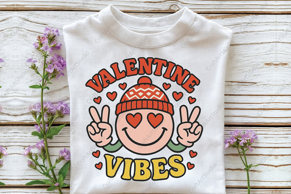 Valentine Vibes Valentine’s Day PNG, an Illustration by CraftArtStudio (Photo 3 of 4)