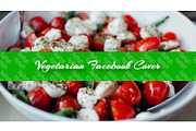 Vegetarian Food Facebook Cover theme, a Social Media Template by NeptuneDesign (Thumbnail 1 of 2)