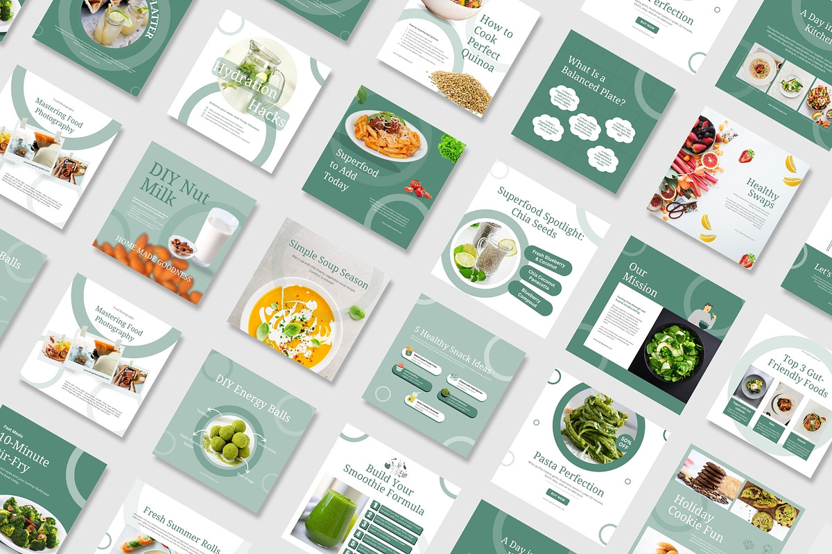 Food & Restaurant Instagram Bundle, a Social Media Template by TheBrightGrap (Photo 6 of 23)