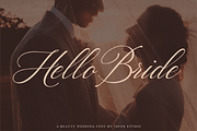 Hello Bride Fonts | Wedding Fonts, a Script Font by 50Fox (Thumbnail 1 of 14)
