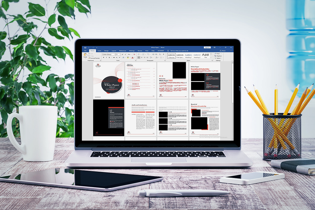 White Paper 16 pages, a Brochure Template by obayes (Photo 3 of 14)