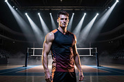 Volleyball Spotlight Backdrops, a Background Graphic by 3Motional (Thumbnail 14 of 15)