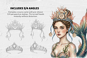 30 Crown & Tiara Procreate Stamps, a Brush Add-On by Selentaori Studio (Thumbnail 5 of 7)