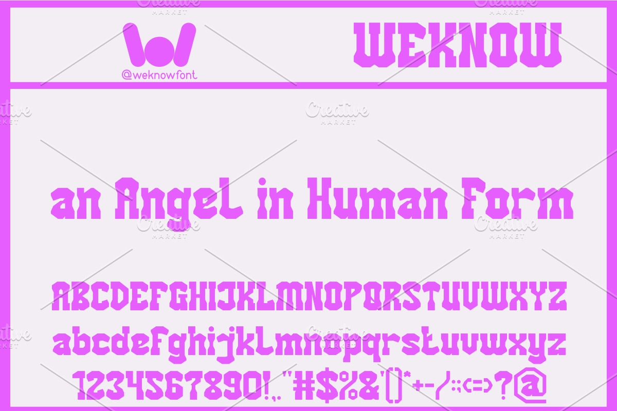 Unlock Humanity font, a Font by weknow (Photo 4 of 8)
