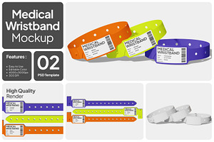Medical Wristband Mockup, a Merchandise Mockup by Unerispace
